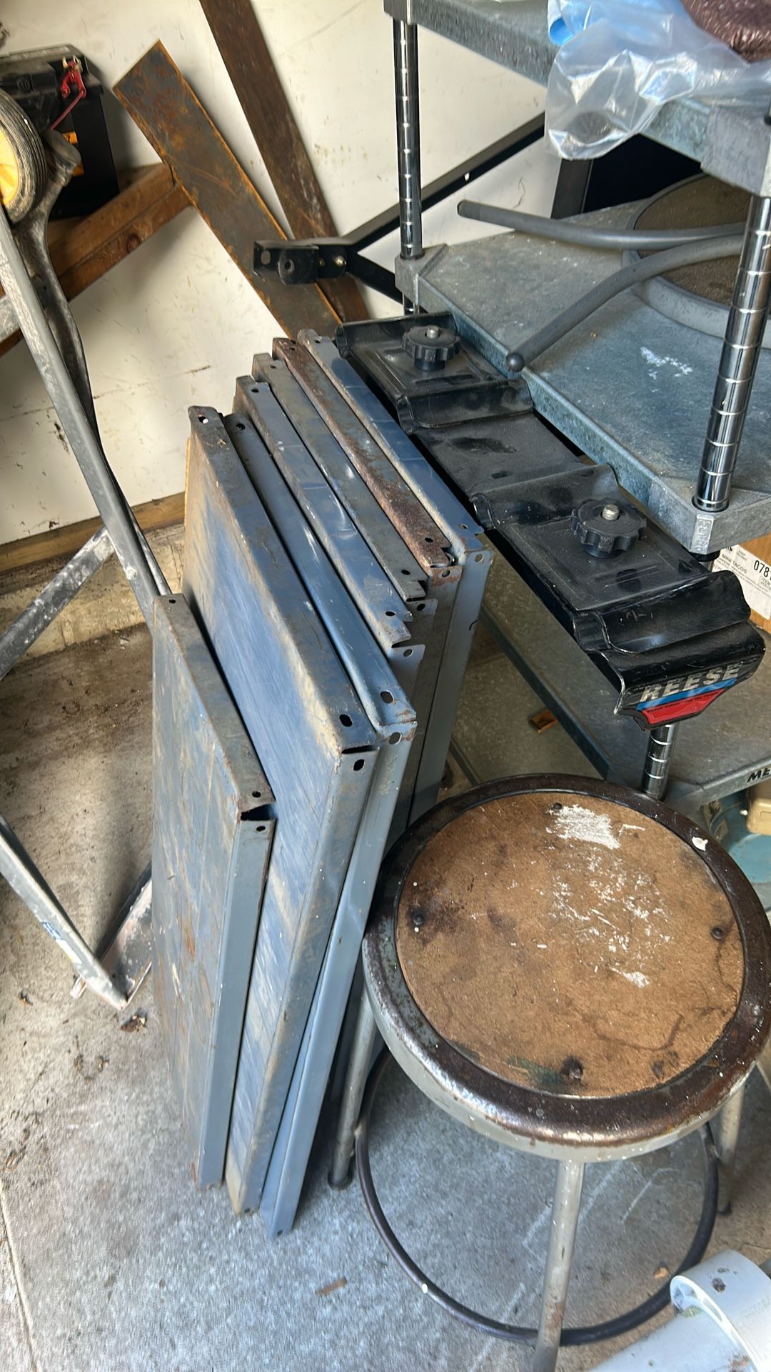 Shelving -Adjustable Steel With Wooden Frame-FREE