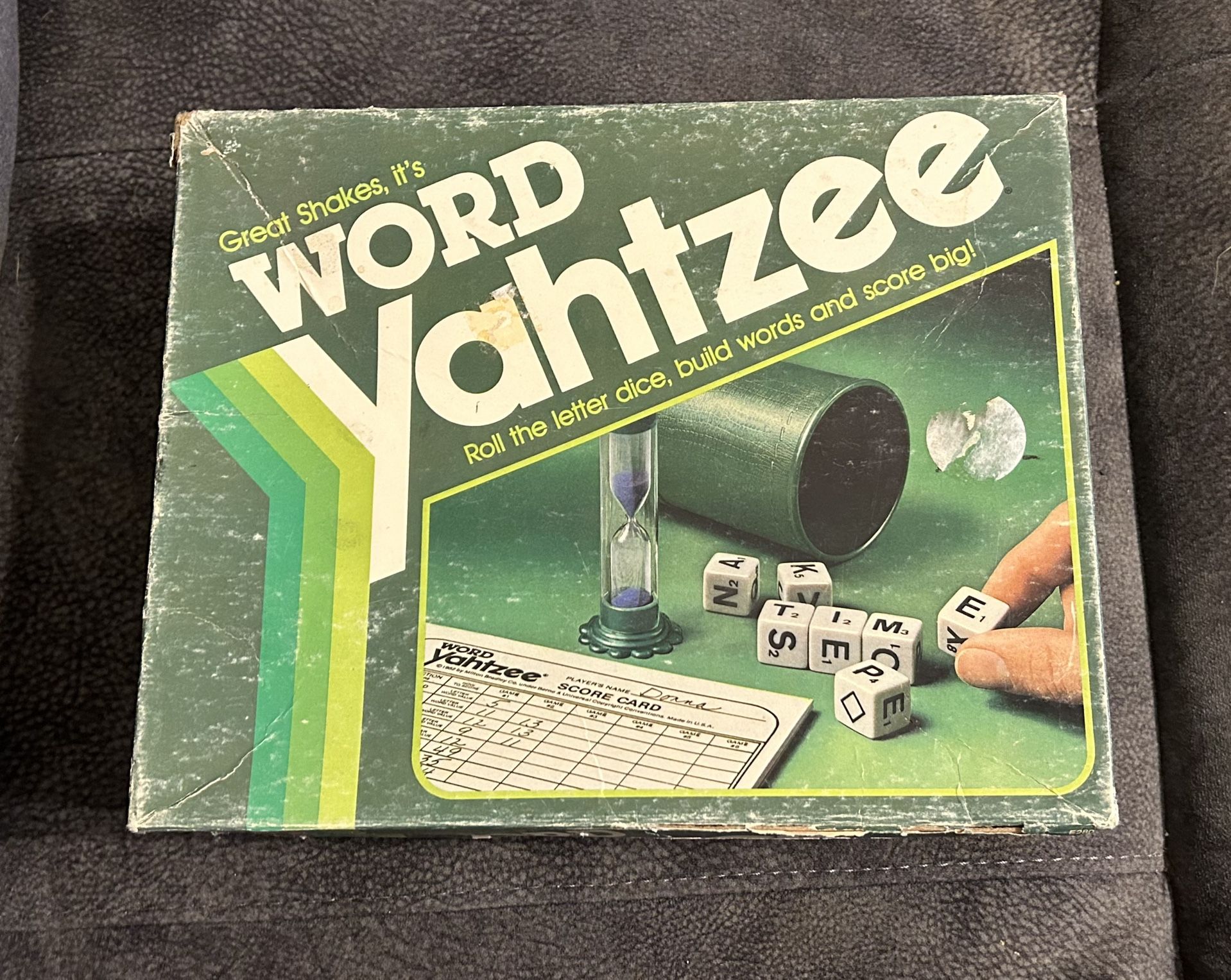 VINTAGE 1982 Word Yahtzee Board Game