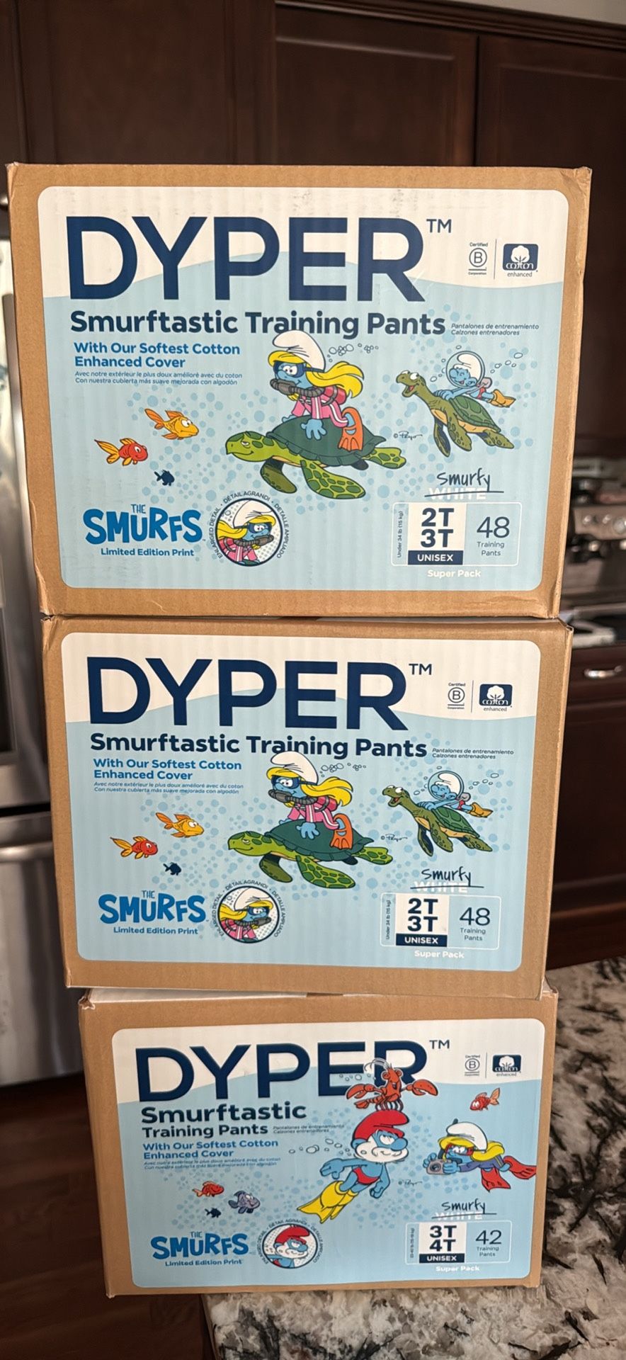 Dyper training pants 2T-3T /3T-4T $13/each