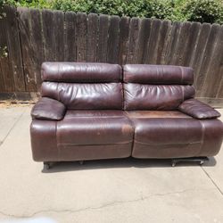 Electric Leather Couch