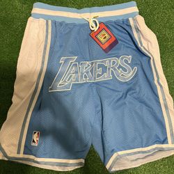 Los Angeles Lakers Baby Blue Game Shorts