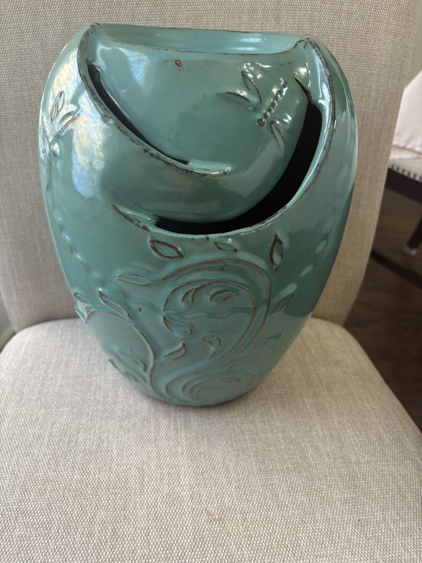 Pottery Patch Vase About 12x9