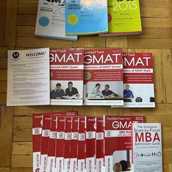 Manhattan Prep GMAT Guide 6th Edition & 3 Supplements + Official Guide for GMAT + Other MBA Books