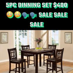 5pc Dinning set NEW $400