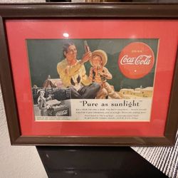 Vintage 1935 Coca Cola “Pure As Sunlight”