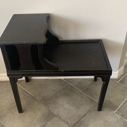 Vintage Wooden Telephone Table 2 Tier Side Table