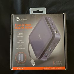 J5 Create Type C Dock Dual HDMI 