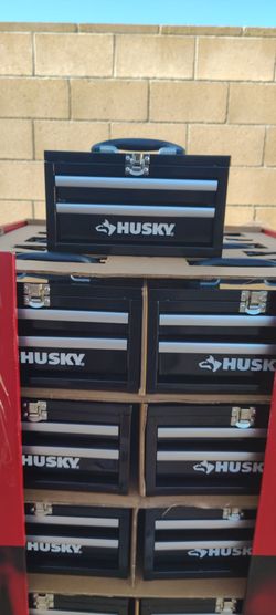 Husky black metal mini tool box with 2 drawers..$15 each or 2x$25..firm on price.. pickup only... first come first served..