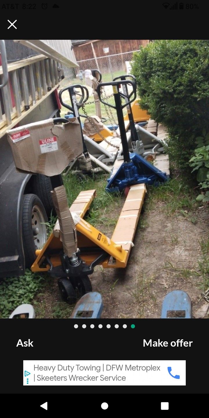 Lots Of Pallet Jacks New N Used $199-299 Nice