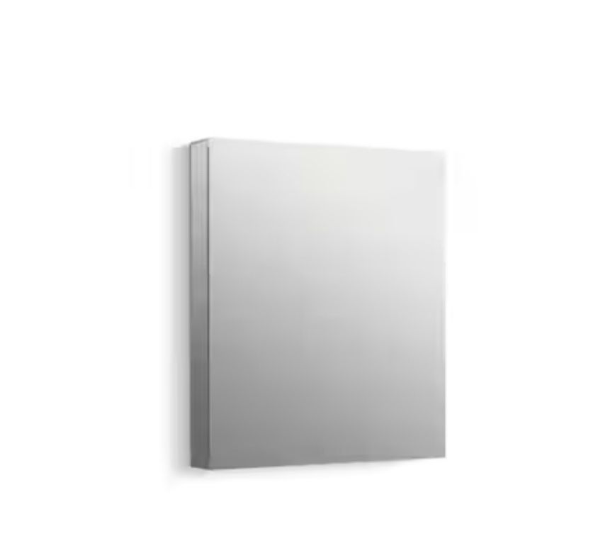 KOHLER Maxstow 20 in. W x 24 in. H Rectangular Surface Mount Medicine Cabinet with Mirror and Enhanced Storage