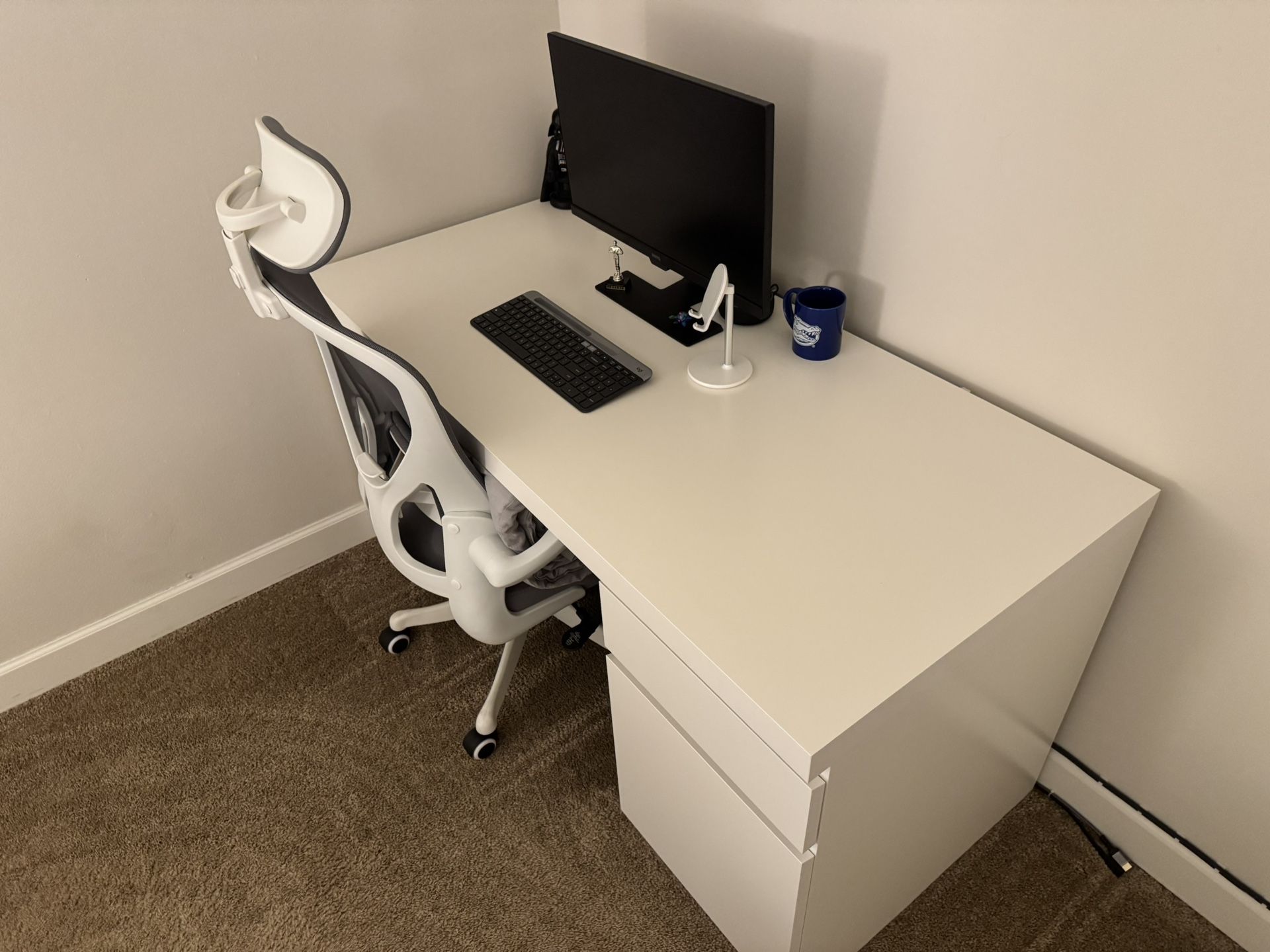 Ikea Work Chair And Desk FLINTAN Office Chair, Beige IKEA