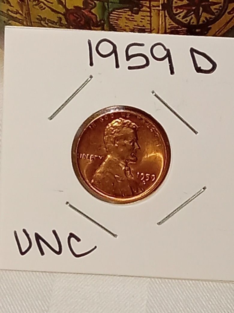 #190 Penny 1959 D Coin
