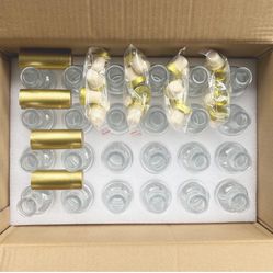 Clear Glass Bottles 3 oz - 100ml [Pack of 24] for Wine Beverages 