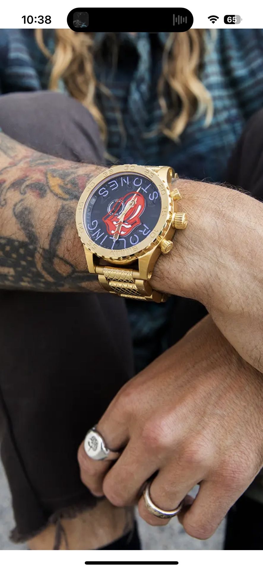 Nixon x The Rolling Stones 51-30 LTD Gold LIMITED EDITION Numbered Watch