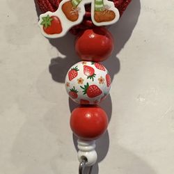 Beaded Retractable Badge Reel