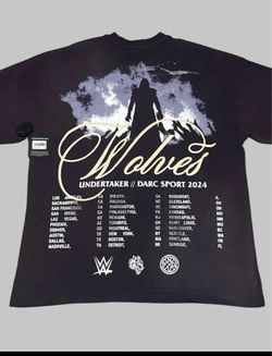 Men’s darc sport wolves WWE undertaker limited edition shirt