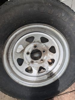 Spare tire for boat trailer