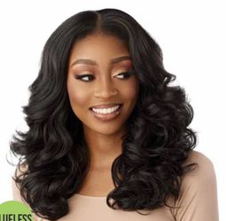 New 13 x 6 Kinky Body Wave 18 inch Balayage Chocolate wig