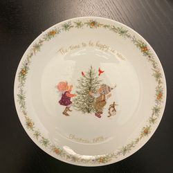 1973 Christmas platter