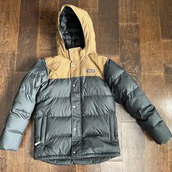 Patagonia Bivy Down Hooded Jacket - Boys Size Large