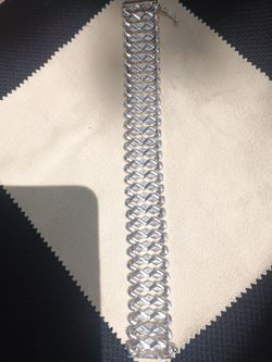 TRADE  - VTG "Milor"  Italian Sterling Silver Bracelet - Thick - Unisex