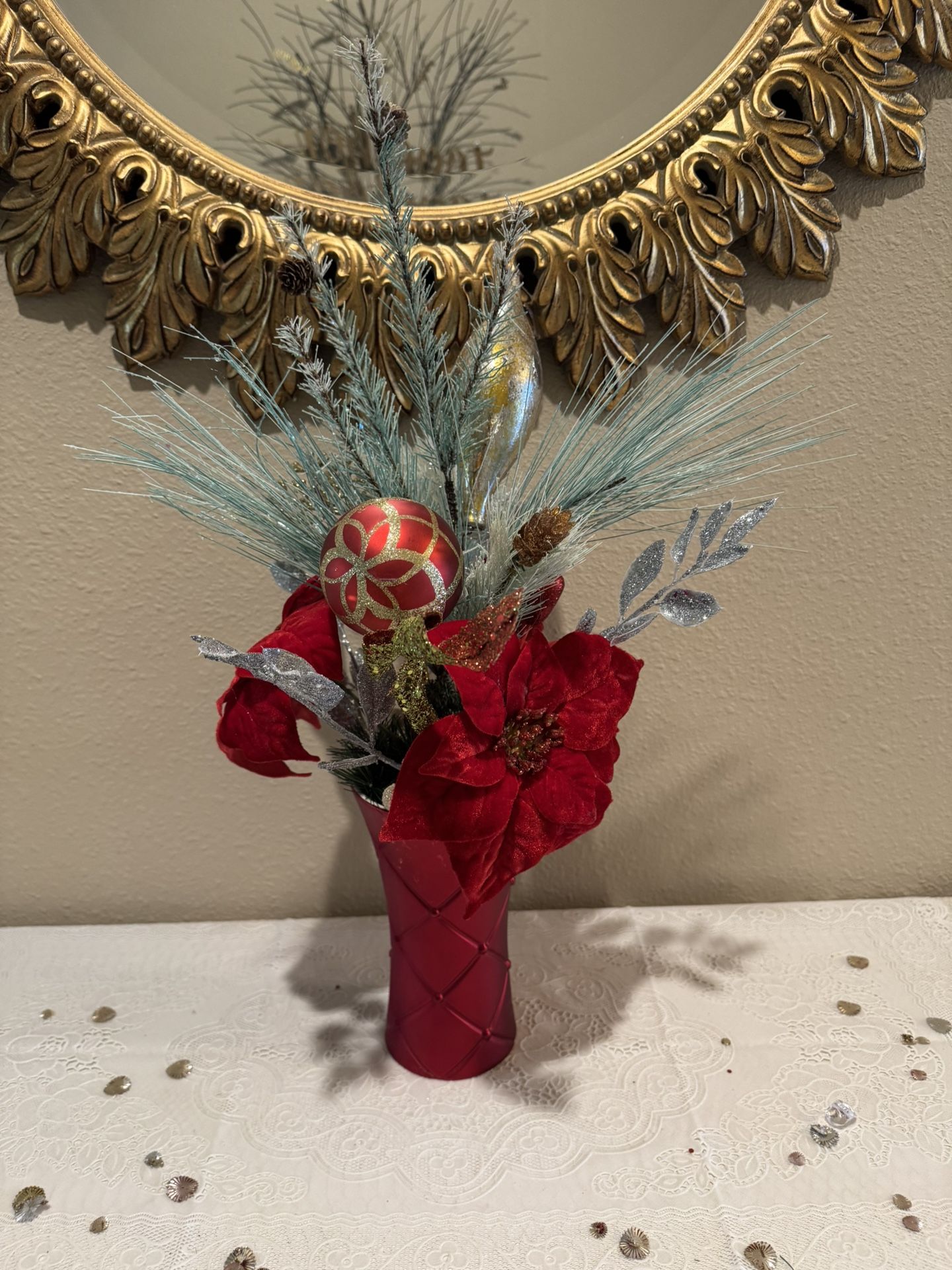Christmas Vase Flower Arrangement