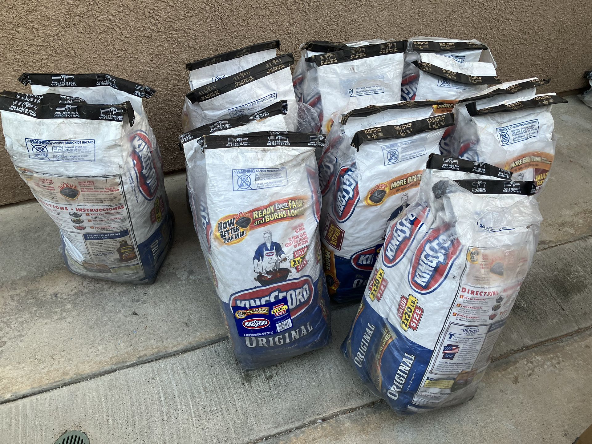 22 Bags Of 20lbs Charcoal