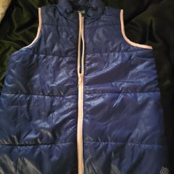 ZELOS Girls Blue pink Lightweight Packable Puffer Vest