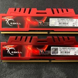 G.SKILL RipJaws X Series F3-12800CL10D-4GBXL 8GB (2 x 4GB) RAM 