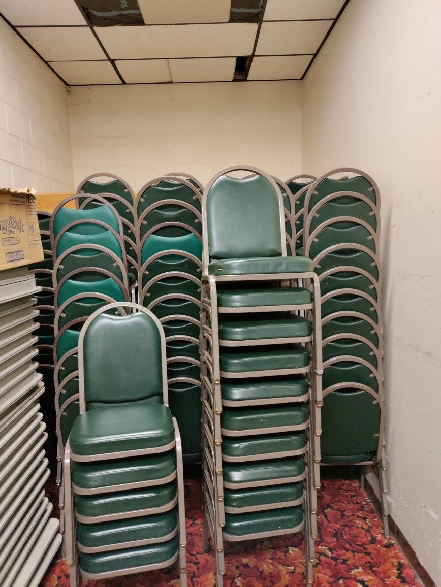 Stackable Event Leather Chairs