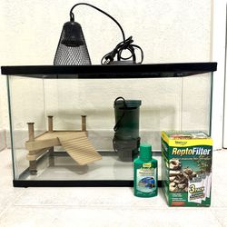 Water Tank With Turtle Accessories  $50