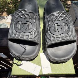 Black Gucci Slides
