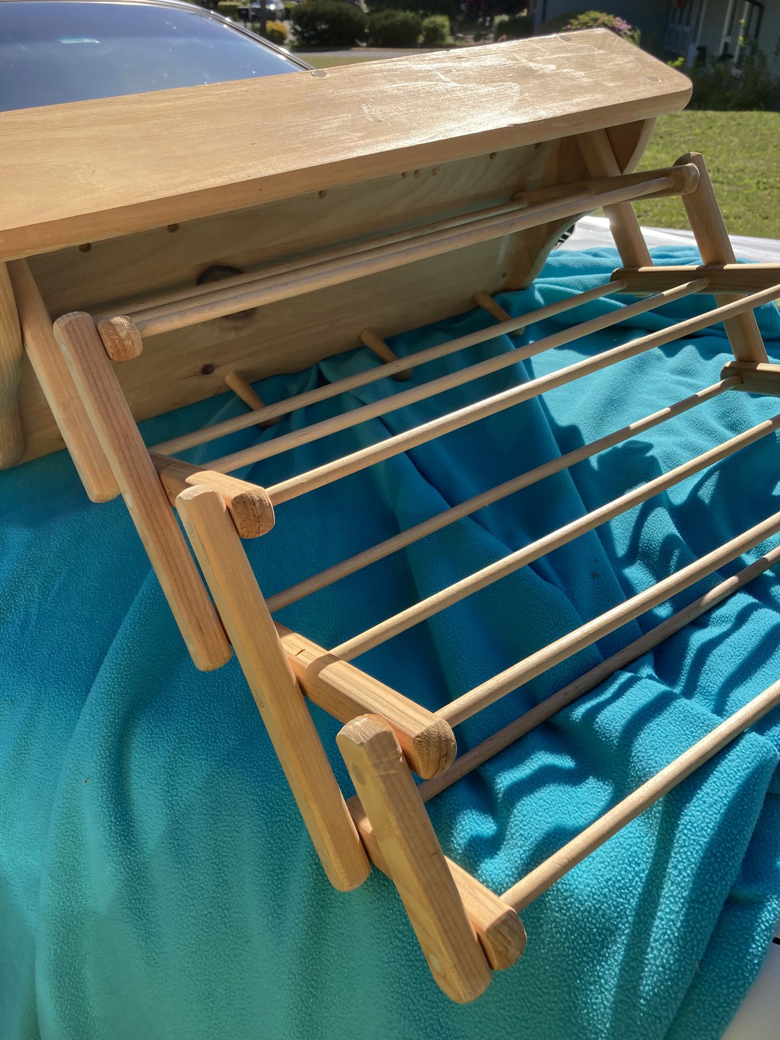 Vintage Accordion Clothing, Laundry Dryer Rack