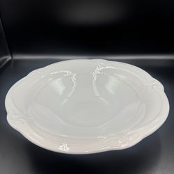 Southern Living at Home Gallery Collection White Porcelain Serving Bowl 11" X 2