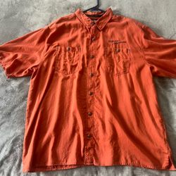 Men’s Harley Davidson Button Up Shirt Size 2XL