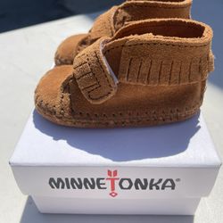 Leather Baby Shoe MinnieTonka Size 0