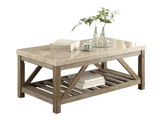 Ridley Weathered Natural Cocktail Table