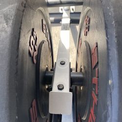 Weight Tree/Rack With Barbell And Bumper Plates