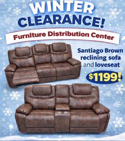Santiago two-piece sofa loveseat
