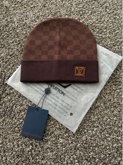 men’s fashion Louis Vuitton brown beanie