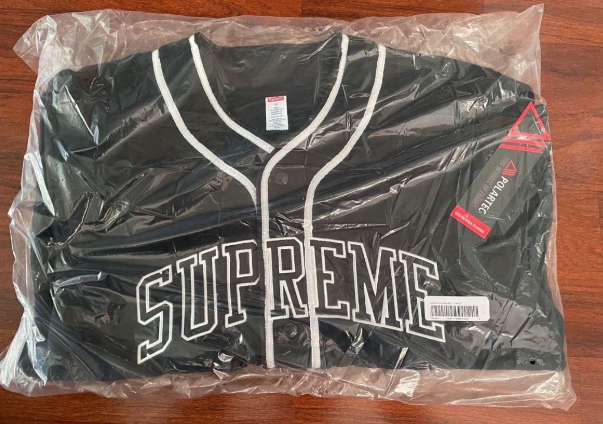 Supreme Polartec Baseball Jersey Black M