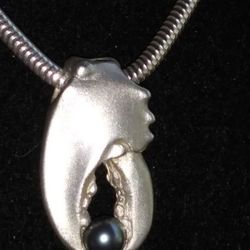 999.  Claw Sterling Silver.chain Italy Sterling Silver .20 In Chain