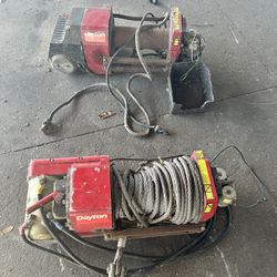 2-12v 10kLb Dayton Winches 