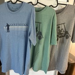 Men’s Travis Matthew Golf Tshirts Medium 