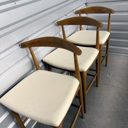 MCM Style 3 Hank Counter Bar Stools