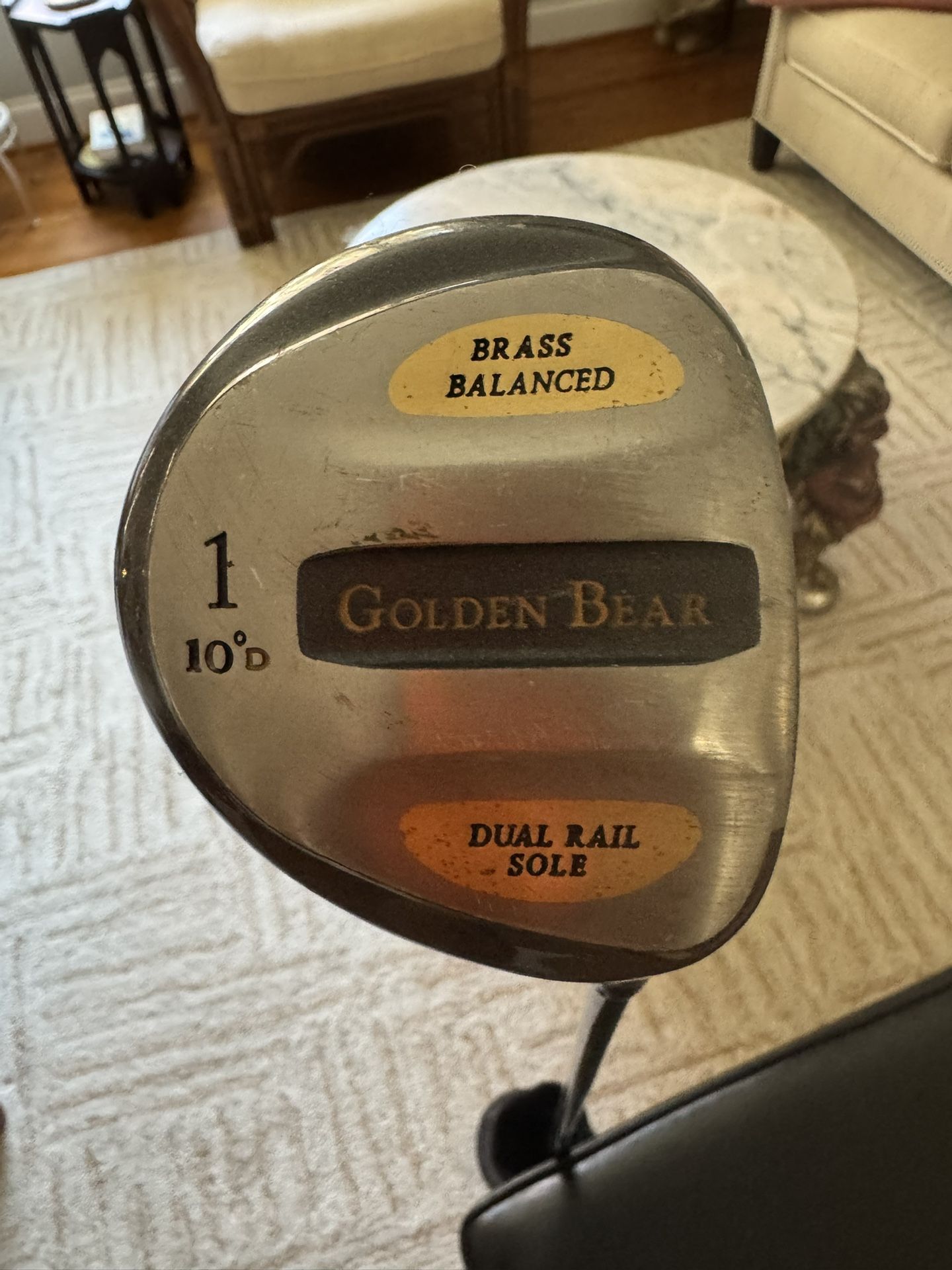 Vintage Golden Bear Driver With Matching Cover