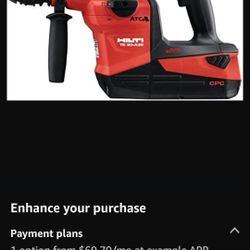 Hilty Rotary Hammer Plus Extra Batteries
