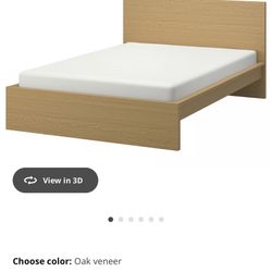 Full Size wood bed frame 