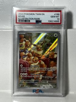 PSA 10 Eevee Illustration Rare Twilight Masquerade 