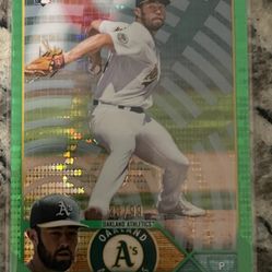 Ken Waldichuk Green Wave /99 2023 Topps Card #52